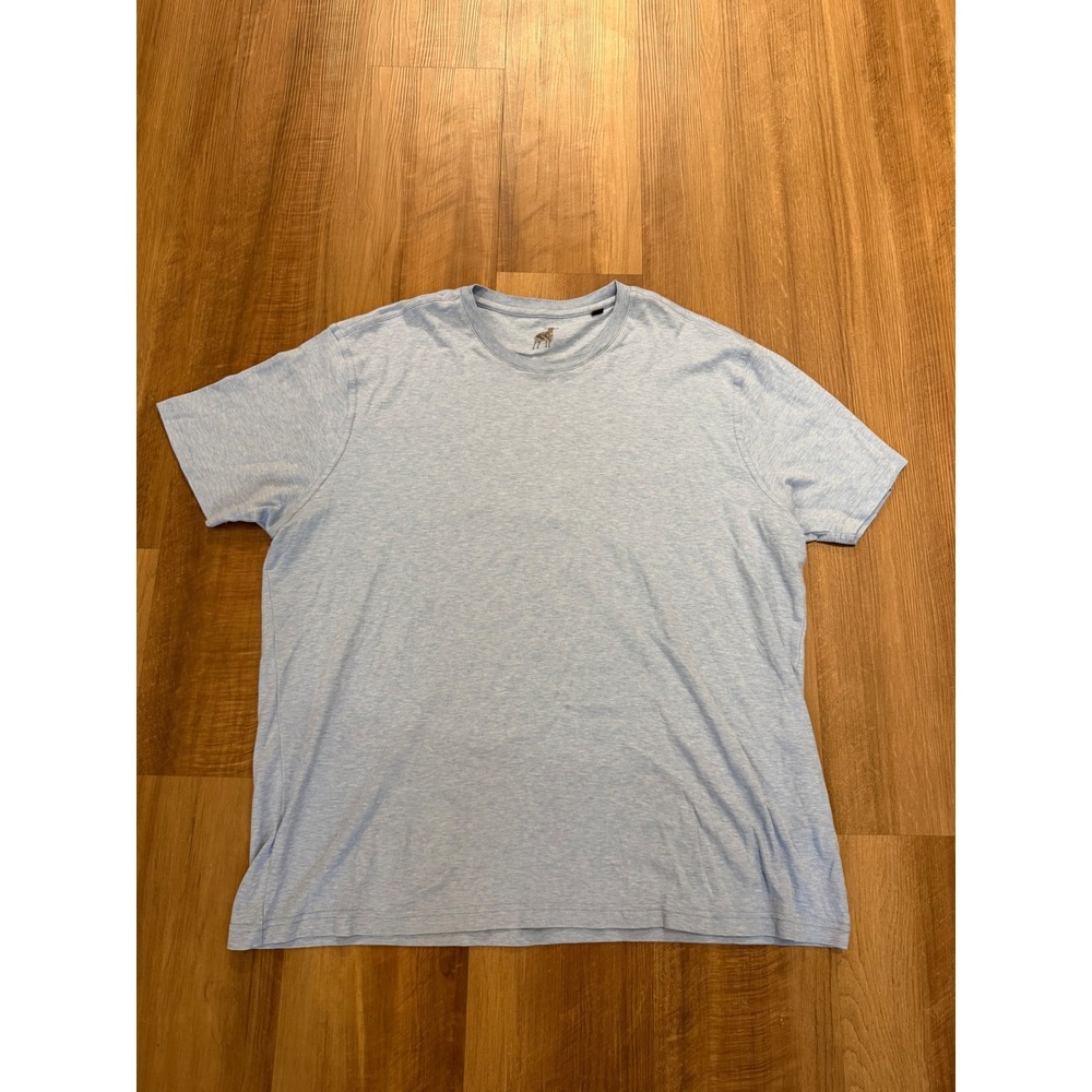 Raffi T-Shirt Mens XXL Light Blue Heathered 100% Cotton Short Sleeve Crew Neck